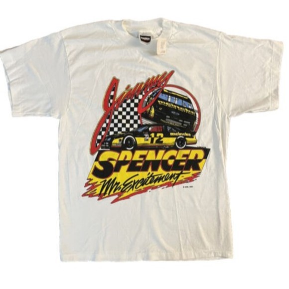 T-shirt Vintage NASCAR M&M Racing Team 2001 - Taille XXL Blanc - Neuf Sans étiquettes